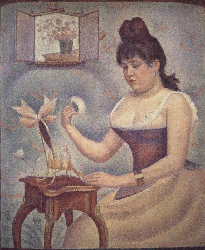 Georges Seurat Young woman Powdering Herself Germany oil painting art